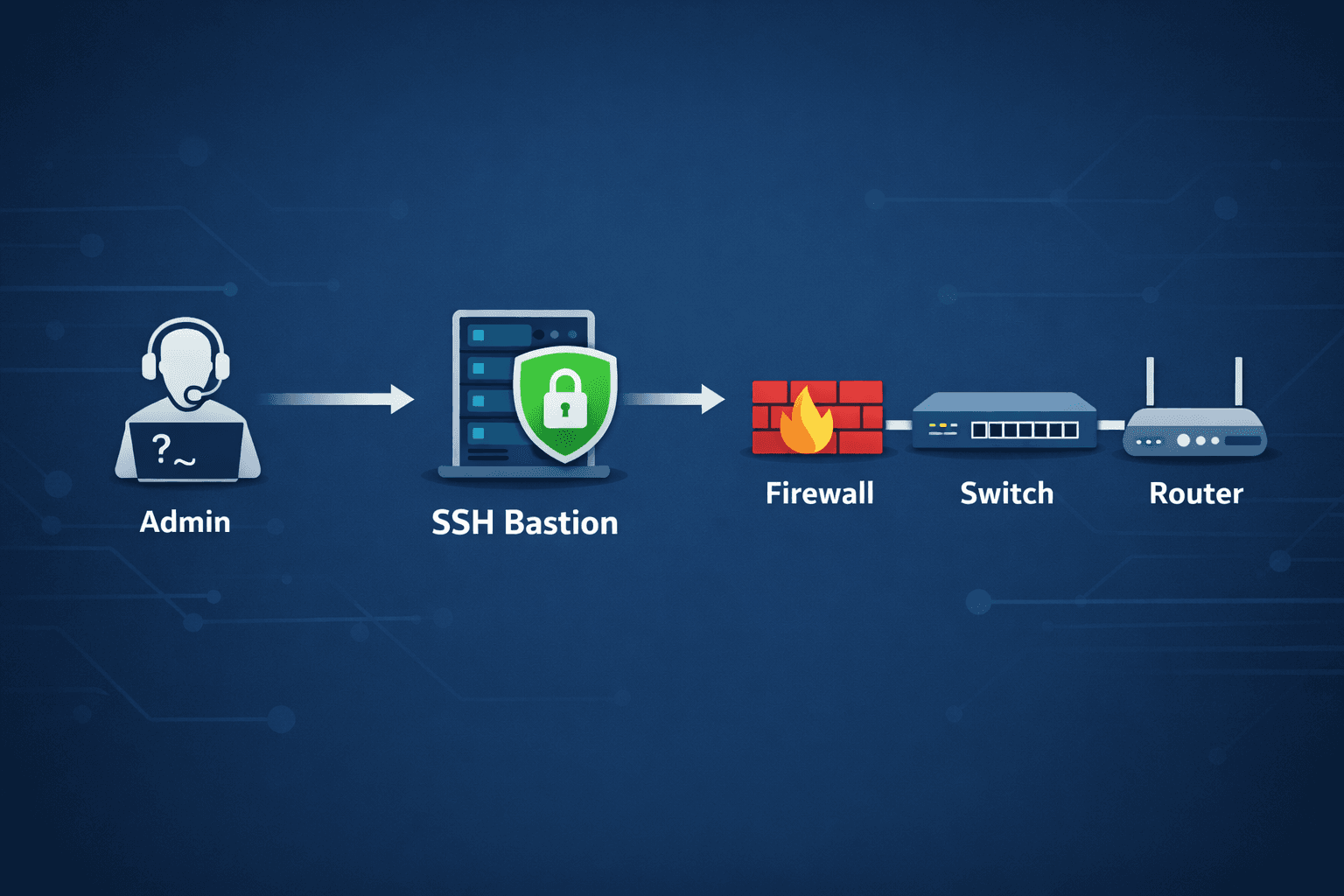 Pourquoi utiliser un bastion SSH pour administrer les équipements réseau