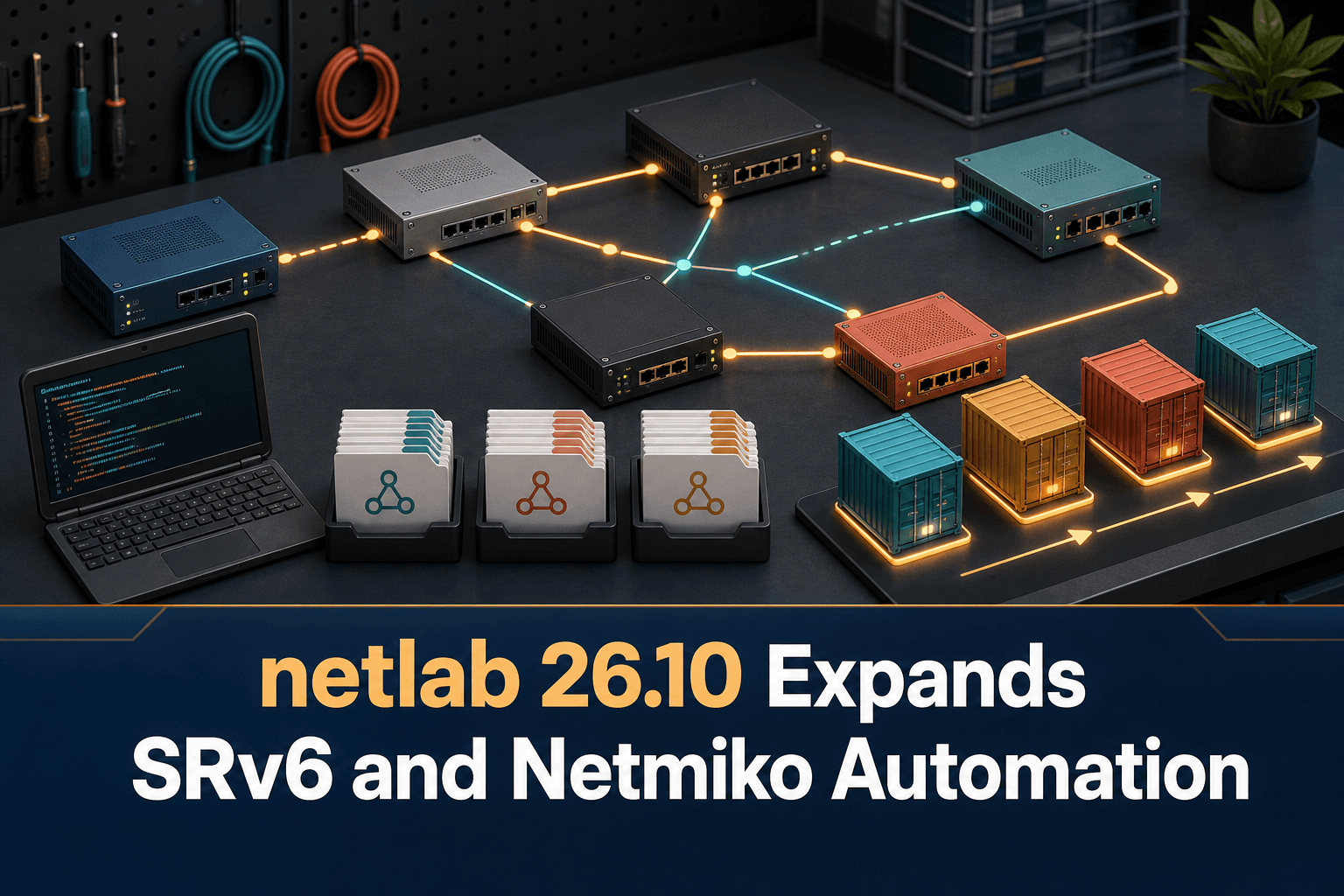 netlab 26.10 étend SRv6 et l’automatisation Netmiko