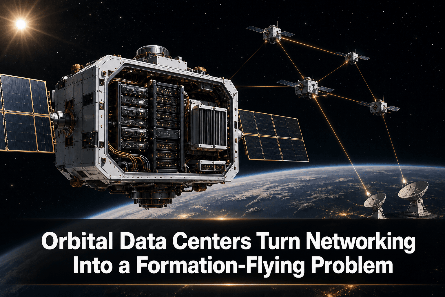 Orbital Data Centers Turn Networking Into a Formation-Flying Problem