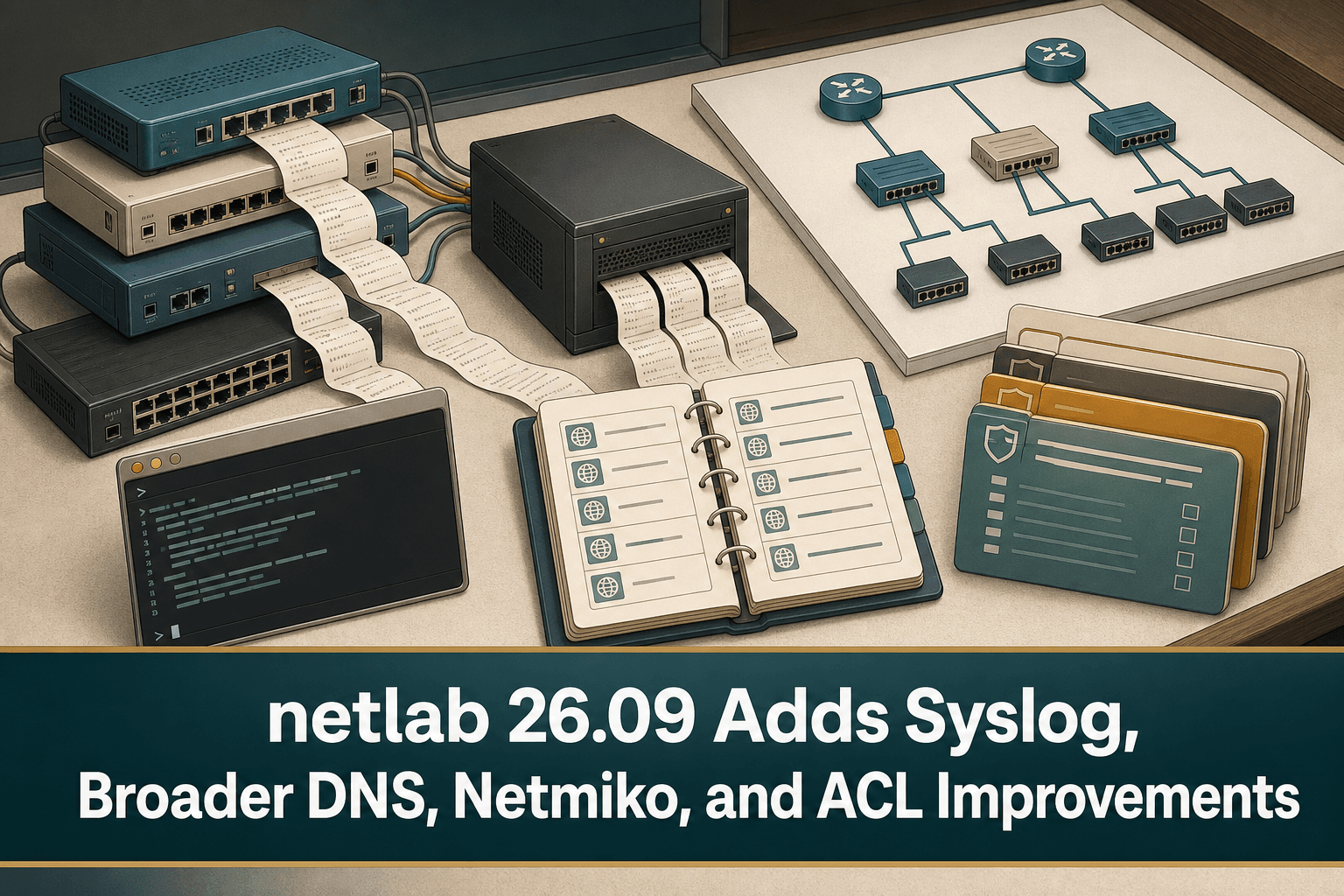 netlab 26.09 Adds Syslog, Broader DNS, Netmiko, and ACL Improvements