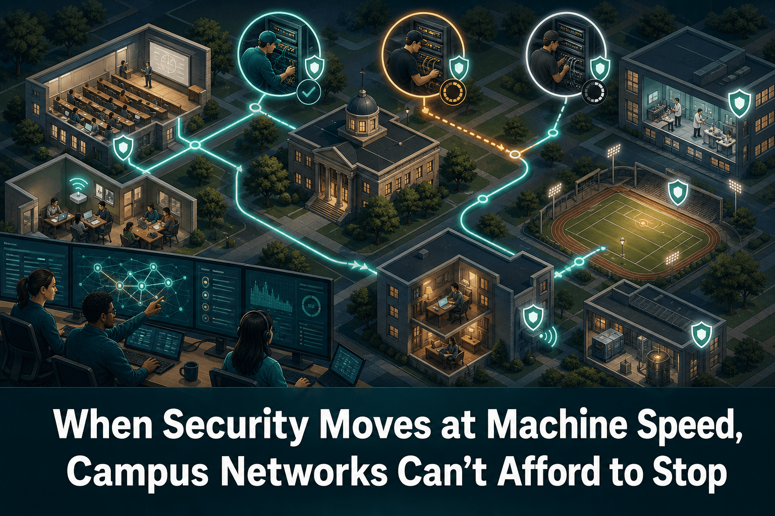 Quand la sécurité passe à la vitesse machine, le réseau de campus ne peut pas s’arrêter