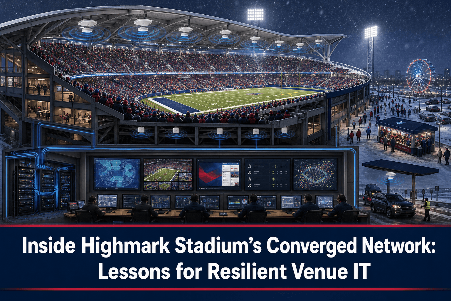 Dans le réseau convergé de Highmark Stadium : les leçons d’une infrastructure résiliente