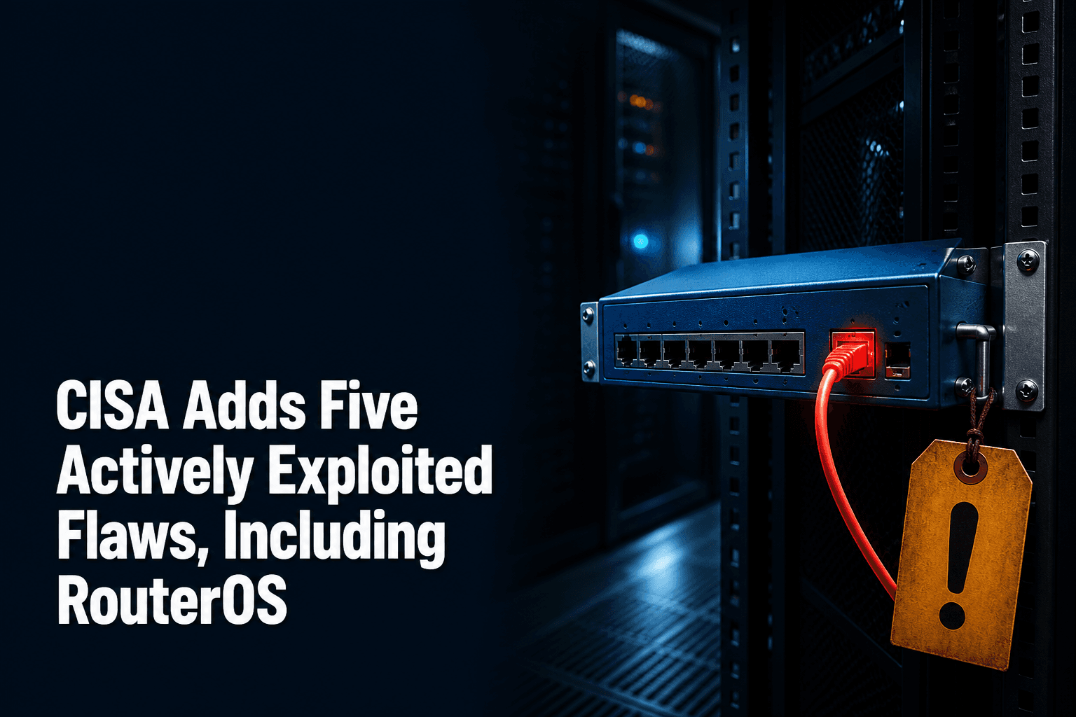 CISA Adds Five Actively Exploited Flaws, Including RouterOS